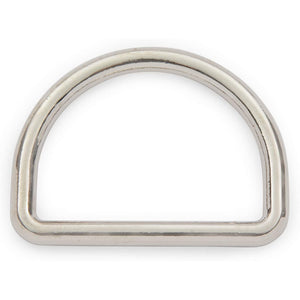 20 Pack Metal D Rings, Snap Hooks Clip for DIY Crafts Sewing, 1 inch, Silver