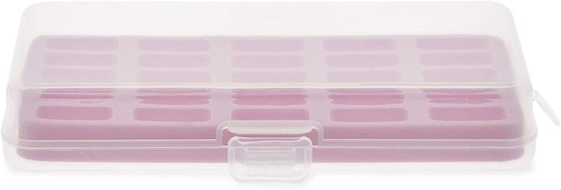 3 Pcs Clear Plastic Bobbin Case Holder Storage Box for Sewing Threads, Jewelry Crafts, 30 Grids, 7.15" x 3.5" x 1.15"