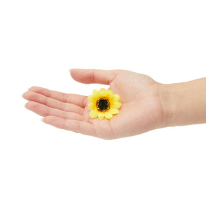Artificial Sunflower Heads, Bulk Yellow Silk Flower Decorations (1.6 In, 150 Pack)