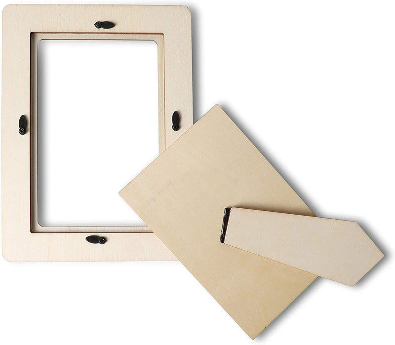 Bright Creations Wooden Picture Frame for 4 x 6 Inch Photos (4 Pack)