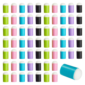 75 Piece Colorful Finger Painting Sponge Daubers for Stamping, DIY Crafts Ink and Paint Set