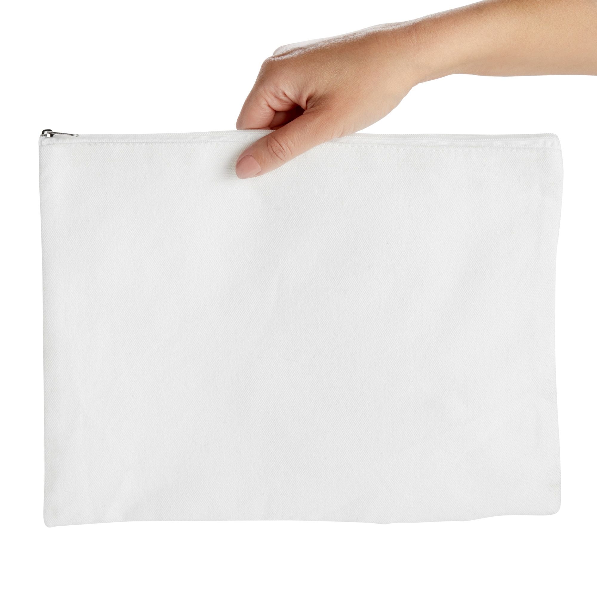 DIY Blank Canvas Cosmetic Makeup Zipper Bag (11 x 9 in, 6 Pack)