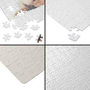 15 Pack Blank Sublimation Puzzles, Custom Puzzle for DIY Crafts, White Cardboard Heat Press Jigsaw, 16x11 in, 300 Pieces, Bulk