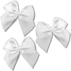 Mini Satin Ribbon Bows with Self-Adhesive Tape (White, 1.5 Inches, 200-Pack)