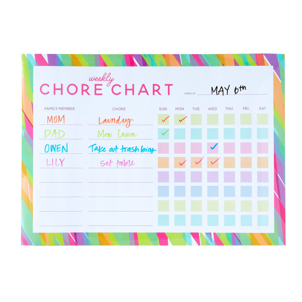 Magnetic Dry Erase Chore Chart with 6 Markers, White Board for Fridge (18 x 13 In)