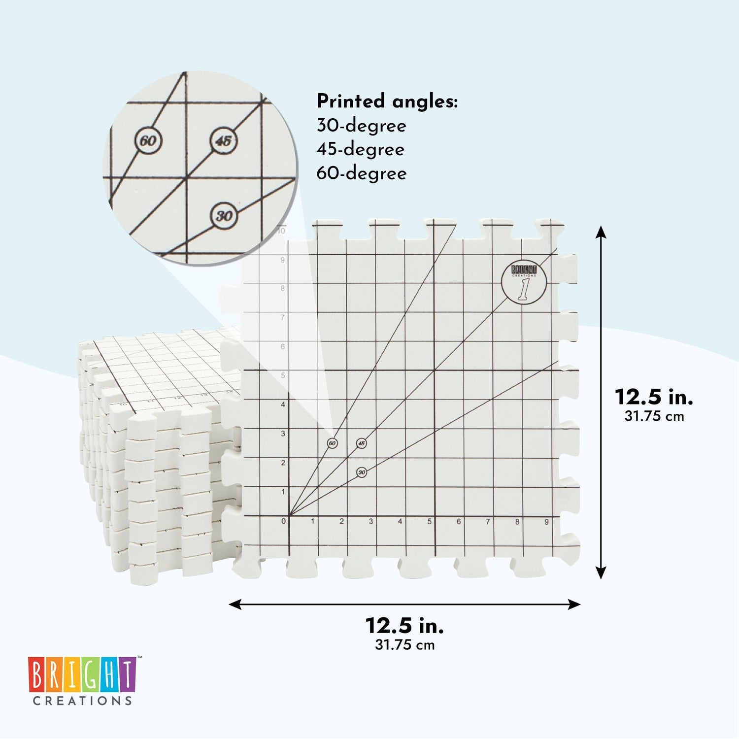 Bright Creations 9 Extra Thick Blocking Board Mats for Knitting