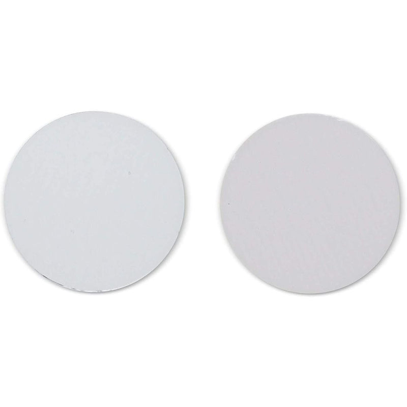 Round Glass Mirror Tiles for DIY Crafts and Home Decor (120 Pack)