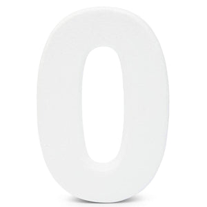 Foam Numbers for Crafts, Number 0 (White, 12 in)