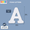 Foam Letters for Crafts, Letter A (White, 12 in)