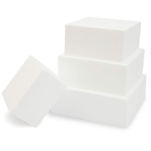Square Foam Cake Dummy (4 Pieces)