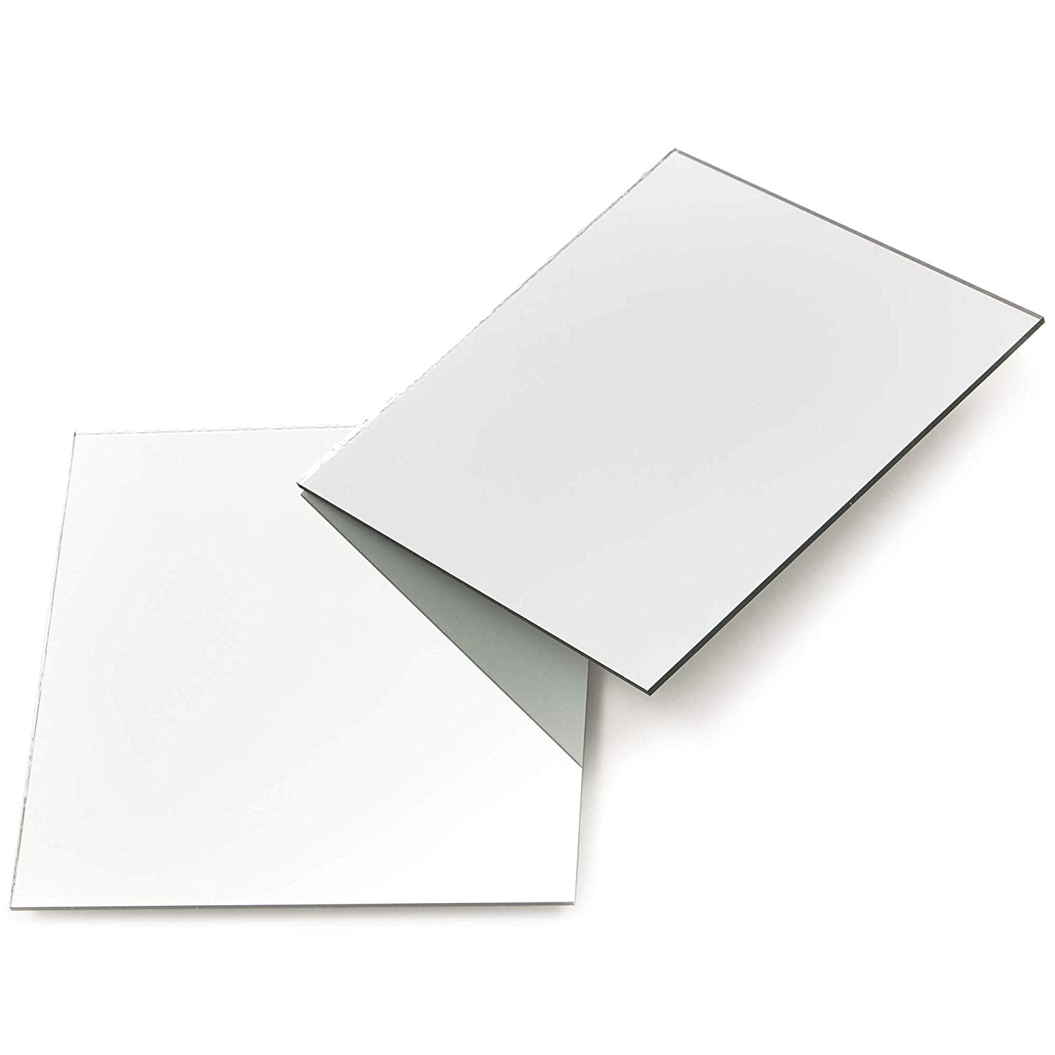Bright 50 Pack Square Glass Mirror Tiles 4 Inch Panels Crafts Centerpieces  Home
