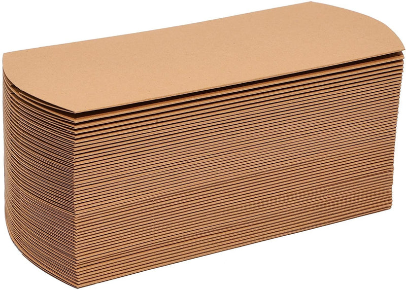 Kraft Paper Pillow Gift Box Set (50 Pack)