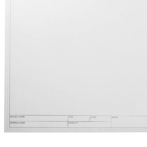 Translucent Architectural Vellum Paper, Drafting Sheets 11x17 with Engineer Title Block (20 Pieces)