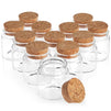 12 Pack Small Glass Jars with Cork Lids, 50ml Mini Bottles for DIY Crafts, Party Favors, Sand