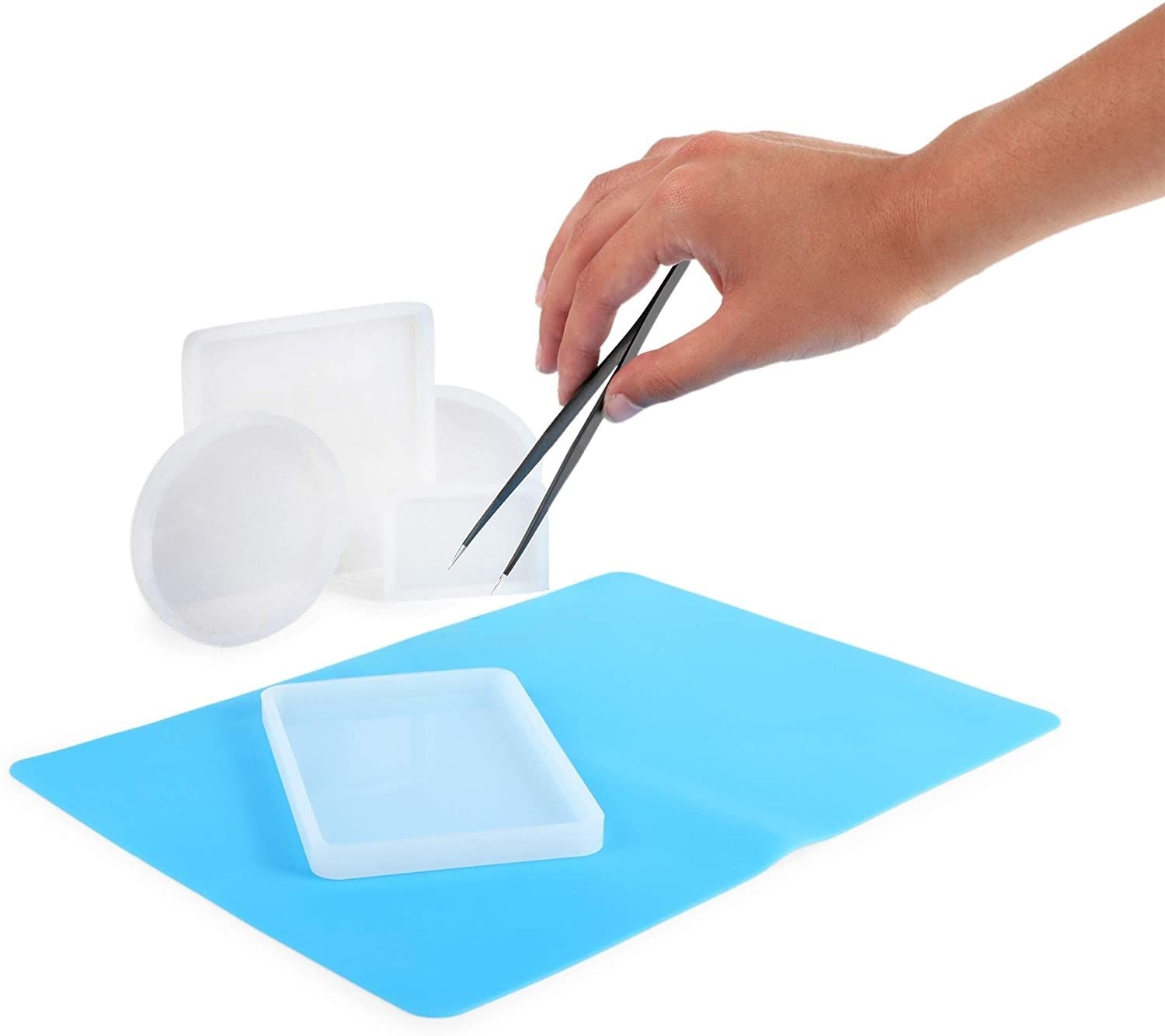 Silicone Making Kit for Resin Rings, DIY Jewelry (3 Pieces)