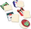 Bright Creations Unfinished Wood Ornaments for Christmas Crafts (3.9 x 3 Inches, 50 Pieces)