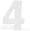 Foam Numbers for Crafts, Number 4 (White, 12 in)
