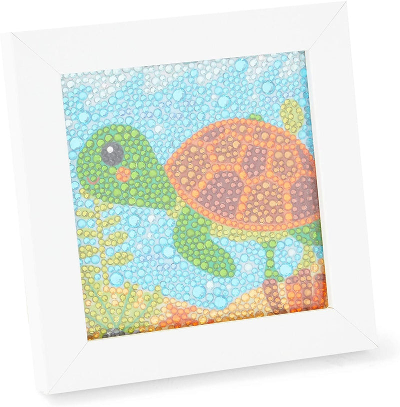 5D Diamond Painting Kit with Frame for Adults, DIY Turtle Wall Art Decor, 6 x 6 in
