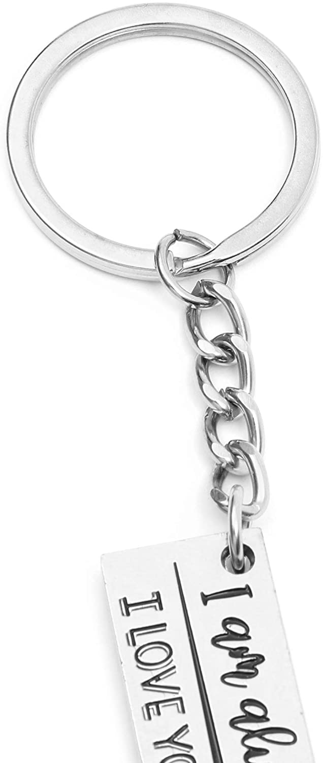 Couples Silver Keychains Set (0.6 x 4 In, 6 Pairs, 12 Count)