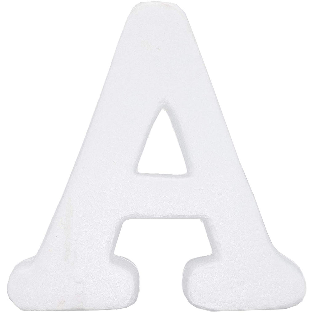Foam Letters for Crafts, Letter A (White, 12 in)