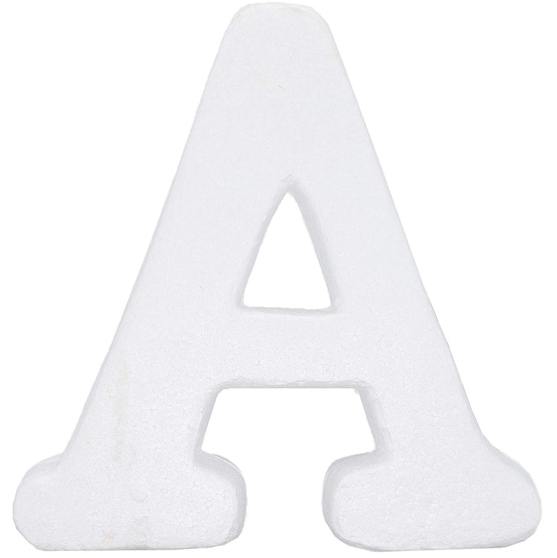 Foam Letters for Crafts, Letter A (White, 12 in)