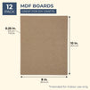 Blank Chipboard Sheets, Wooden Panels for Crafts (8x10 in, 12 Pack)