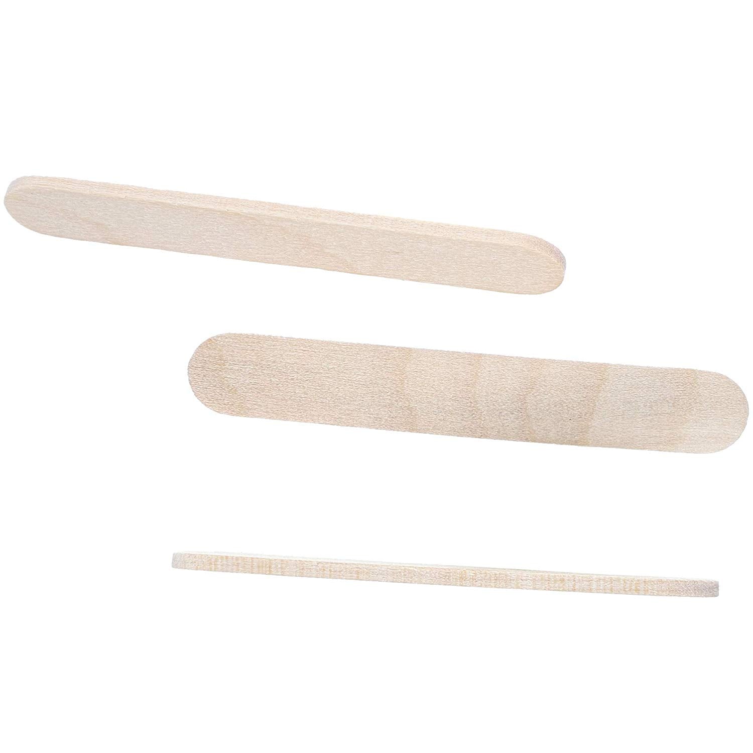 250 Count Mini Popsicle Sticks, Natural Wood Craft Bulk Ice Cream Stick,  4.5 x 0.4 inches
