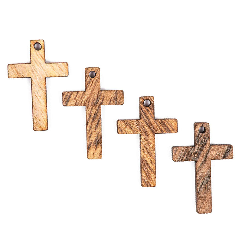 Small Cross Pendant, Charms (1 In, 100-Pack)