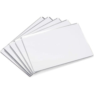 Acrylic Mirror Sheets, Shatter Resistant (3mm, 6 x 4 in, 5 Pack)