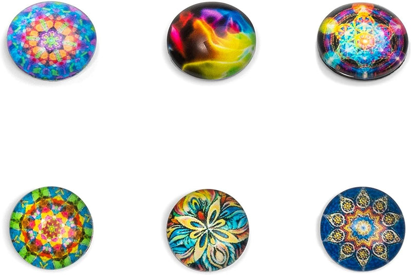 Glass Dome Cabochon Mosaic Tiles, Jewelry Making Kit (0.47 in, 200 Pieces)