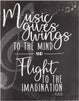 6 Pack Music Motivational Posters Wall Decor with Inspirational Quotes for Classroom, Teacher Supplies (11 x 14 Inch)