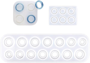 Silicone Making Kit for Resin Rings, DIY Jewelry (3 Pieces)