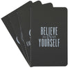 4 Pack Graph Paper Notebooks, Motivational Journals for Students & Women (5x8 inches)