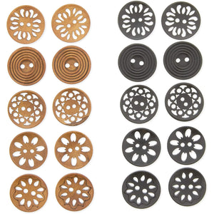 Black Sew-On Snap Buttons, Sewing Supplies for Crafts (0.39 in