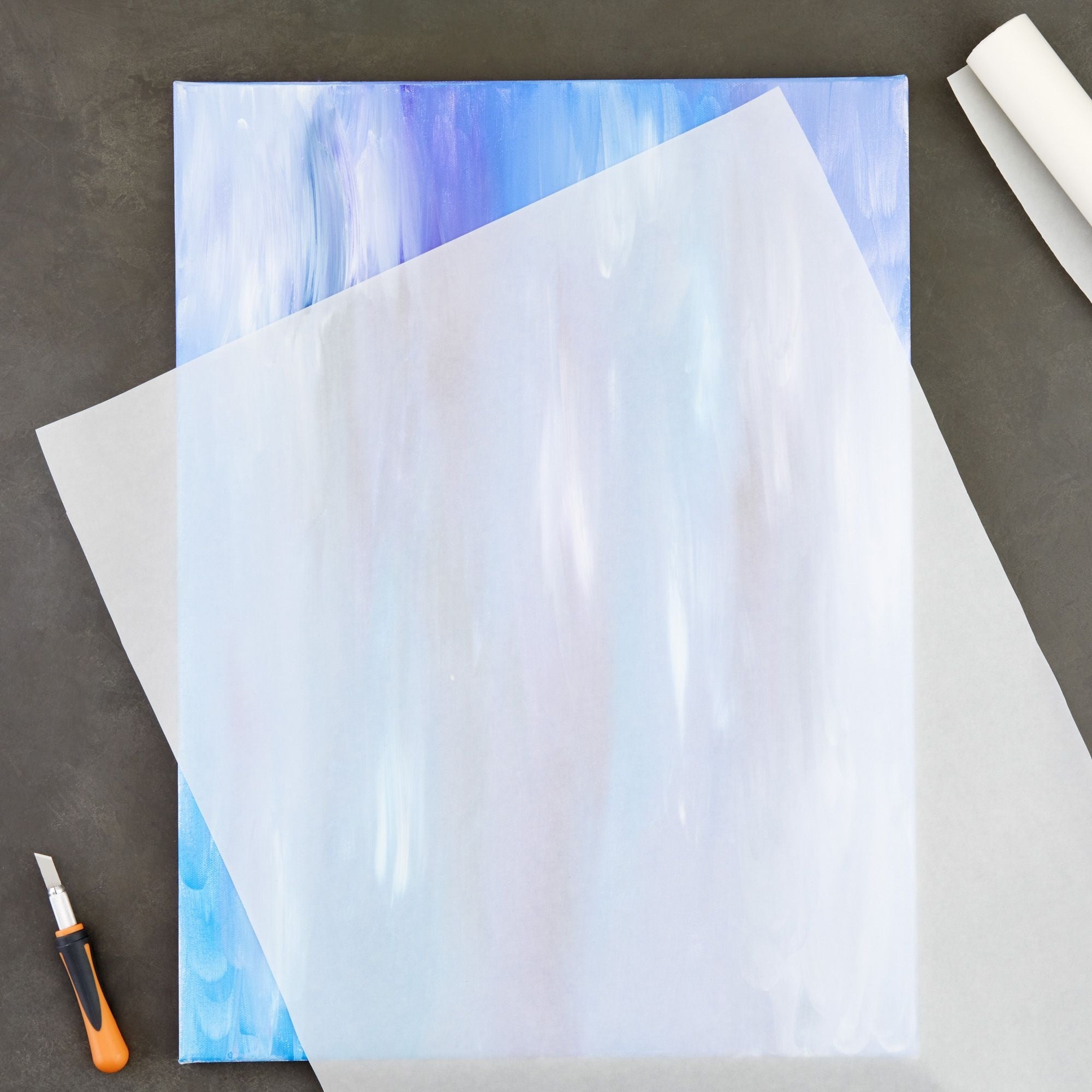 Bright Creations Glassine Paper Roll For Artwork, Transparent
