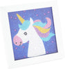 5D Diamond Painting Kit with Frame, Unicorn Wall Art (5.9 x 5.9 Inches)