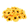 Artificial Sunflower Heads, Bulk Yellow Silk Flower Decorations (3.9 In, 60 Pack)