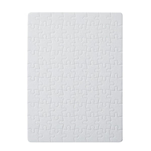 15 Pack A5 Blank Sublimation Puzzles, Custom Puzzle for DIY Crafts, White Cardboard Heat Press Jigsaw, 80 Pieces, Bulk