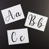 Reusable Letter and Number Stencils for Painting Wood Signs, Walls, Fabric, DIY Decor (8 x 5.75 in, 44 Sheets)
