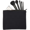 Black Canvas Cotton Bags with Zipper (9.25 x 7 Inches, 10 Pack)