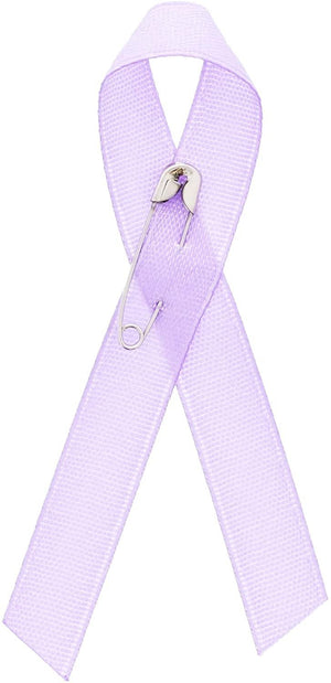 Bright Creations Awareness Ribbons with Pins, Lavender, 250 Pack