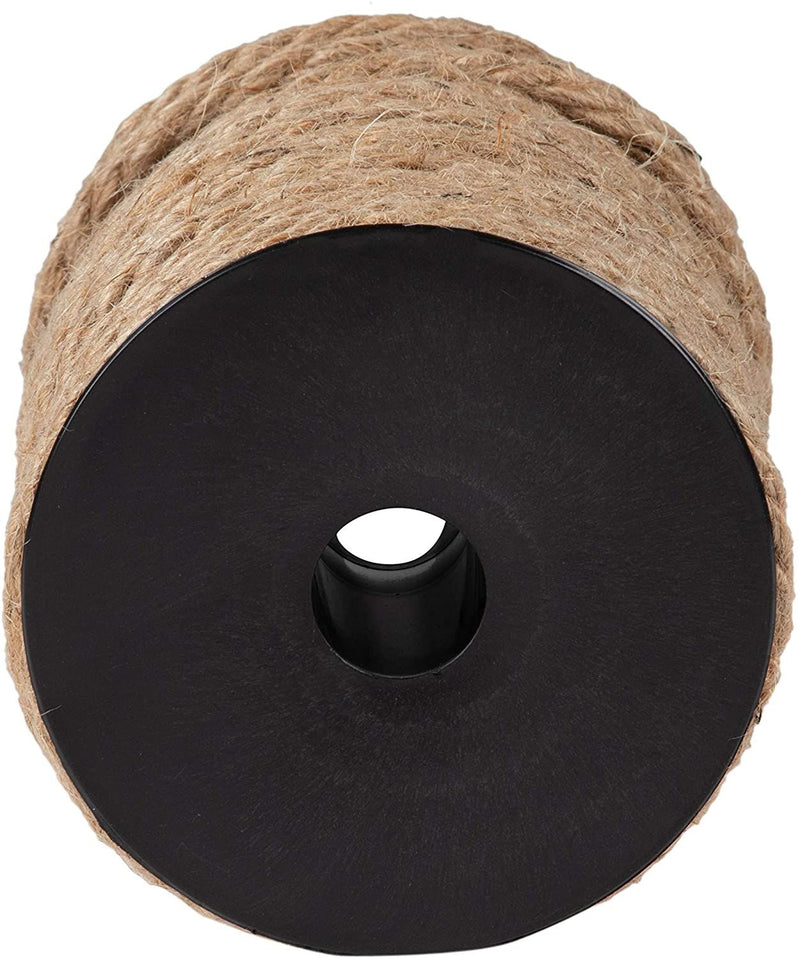 100 Feet Twisted Nautical Rope for Crafts, Thick Hemp Jute Twine, Brown (5mm)