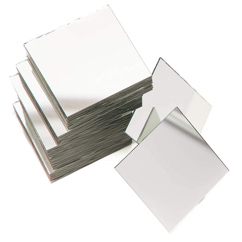 Square Mirror Tiles for DIY Crafts and Home Decorations (2-in, 60-Pack –  BrightCreationsOfficial