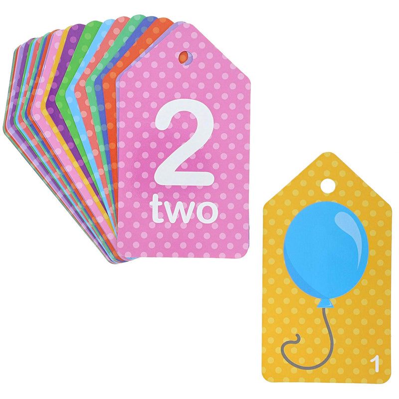 Colorful Educational Flash Cards (Words, Alphabet, Numbers, 78 Pieces, 3-Pk)