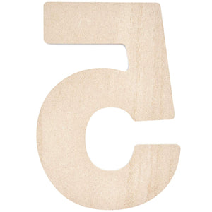 Wood Numbers for Crafts, Wooden Number 5 (12 in)