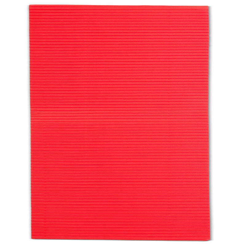 Corrugated Cardboard Paper Sheets (8.5 x 11 in, Red, 48 Pack) –  BrightCreationsOfficial
