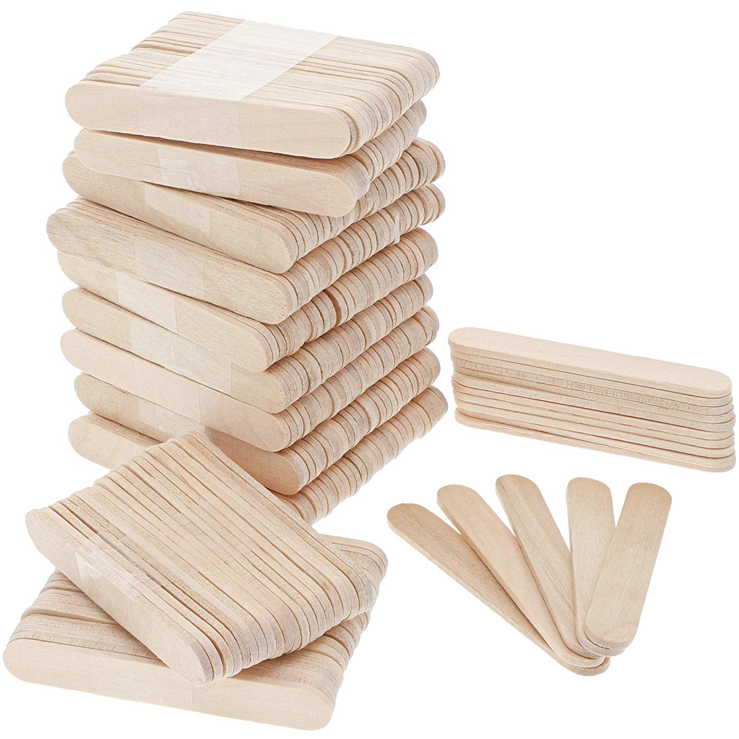 Natural Wooden Craft Sticks (Pack Of 200)