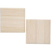Wood Cutout for Crafts, Wooden Square (7 In, 2 Pack)
