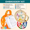 Embroidery Kit for Beginners, Arts and Crafts Supplies (108 Pieces)