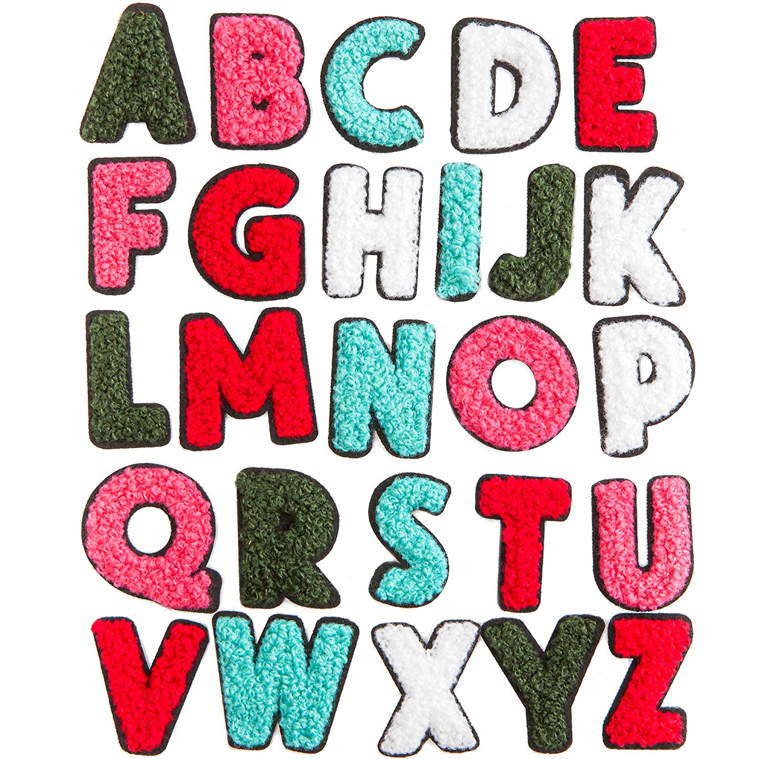 Embroidered Letter Iron-On & Sticker Patch - 3